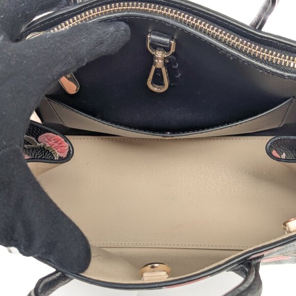 KATE SPADE New York Knott Ditsy Rose Leather Satchel Crossbody - Picture 10 of 16